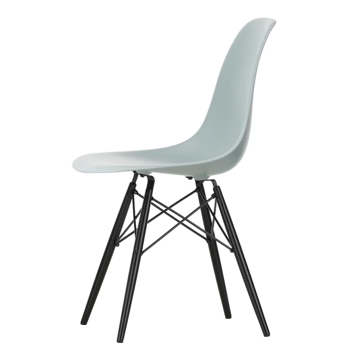 Vitra - Eames Plastic Side Chair DSW RE, érable noir / gris clair