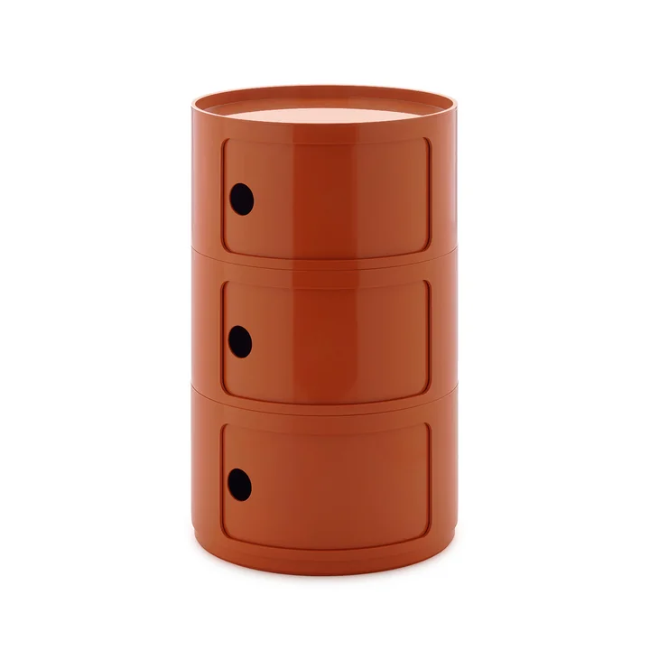 Kartell - New Big Componibili 3 conteneur, H 69,5 cm, orange