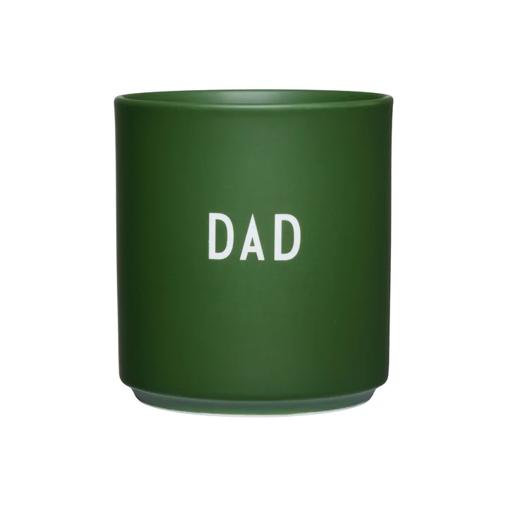 Design Letters - AJ Favourite Tasse en porcelaine, papa / vert