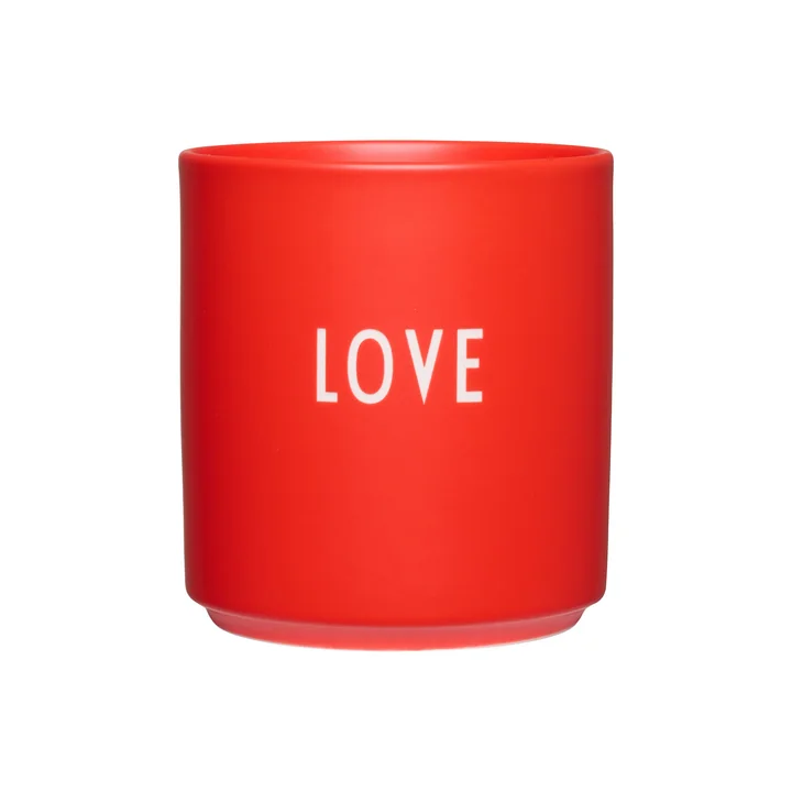 Design Letters - AJ Favourite Tasse en porcelaine, Love / rouge