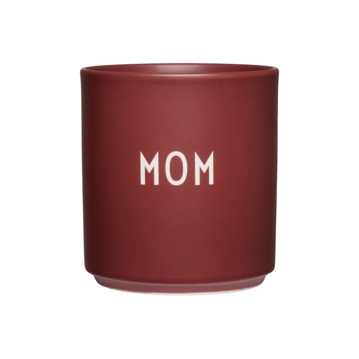 Design Letters - AJ Favourite Tasse en porcelaine, Mom / burgundy