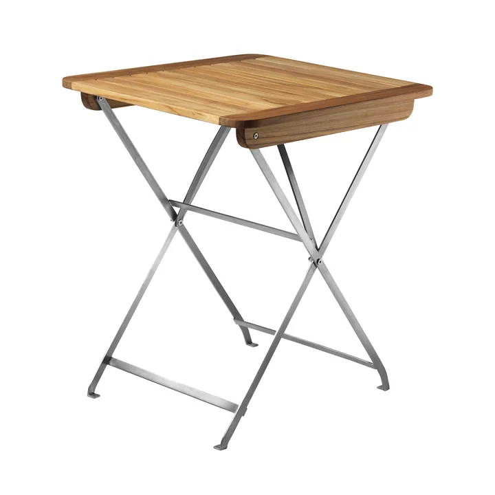 FDB Møbler - Lilleø M26 Table pliante, 58 x 63,5 cm, teck huilé naturel