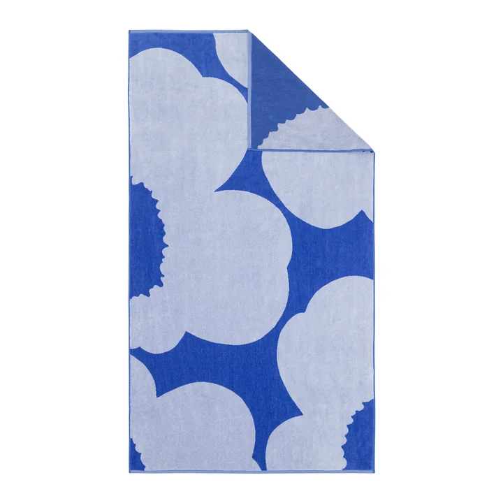 Marimekko - Iso Unikko Serviette de bain, 100 x 180 cm, blue / blue lilac