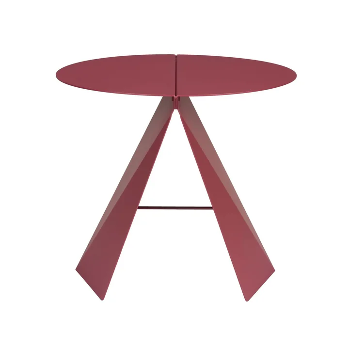 Zuiver - Foldy Table d'appoint, pliable, marsala red