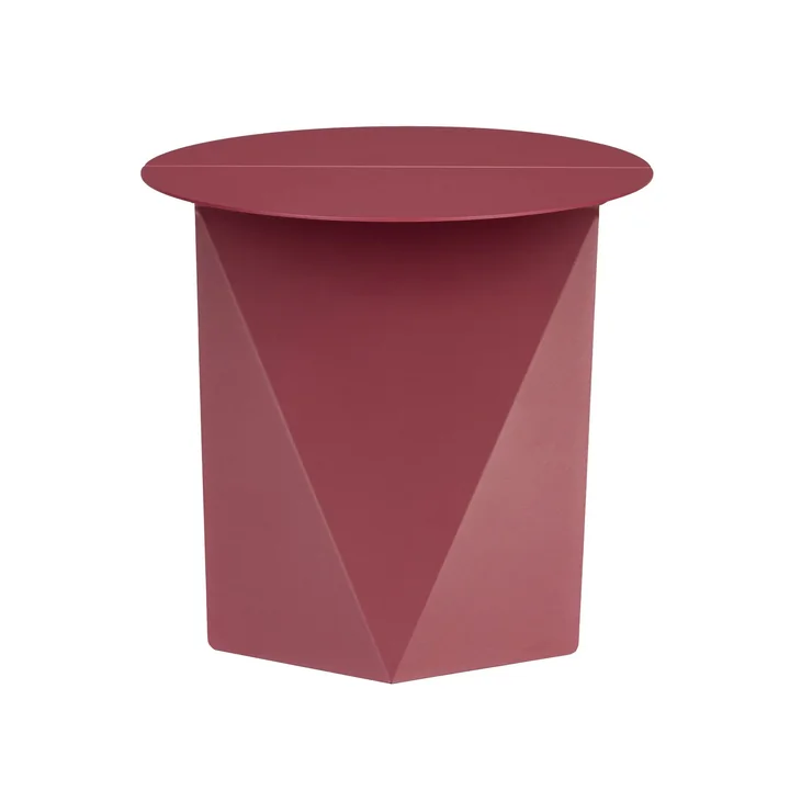 Zuiver - Foldy Table d'appoint, pliable, marsala red