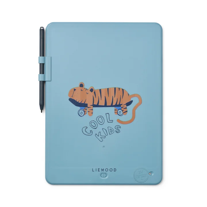 LIEWOOD - Tableau à dessin Zora LCD, 10", tiger / beach blue
