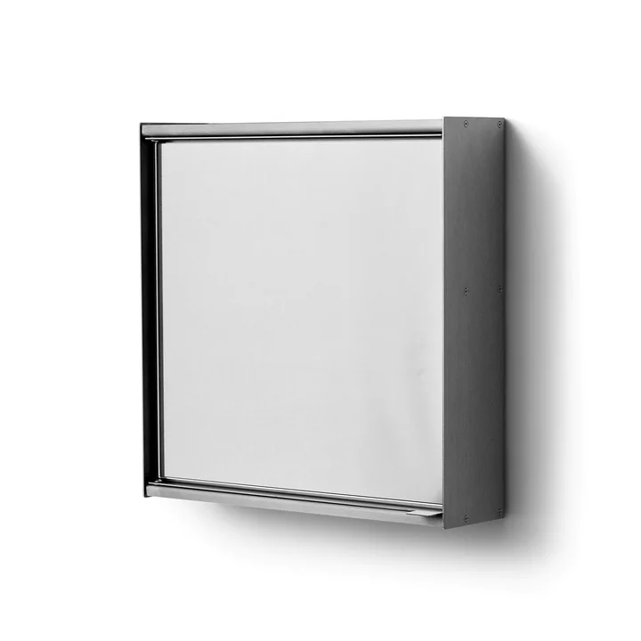 Form & Refine - Taper armoire de toilette, 40 x 40 cm, inox brossé
