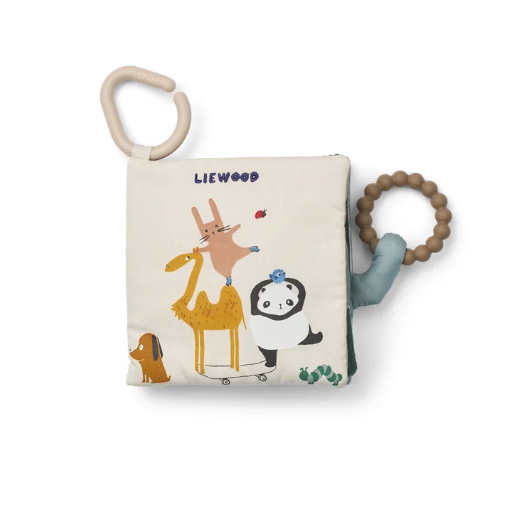 LIEWOOD - Livre en tissu Fey, around the world / sandy