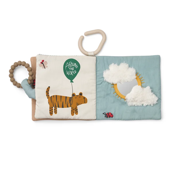 LIEWOOD - Livre en tissu Fey, around the world / sandy