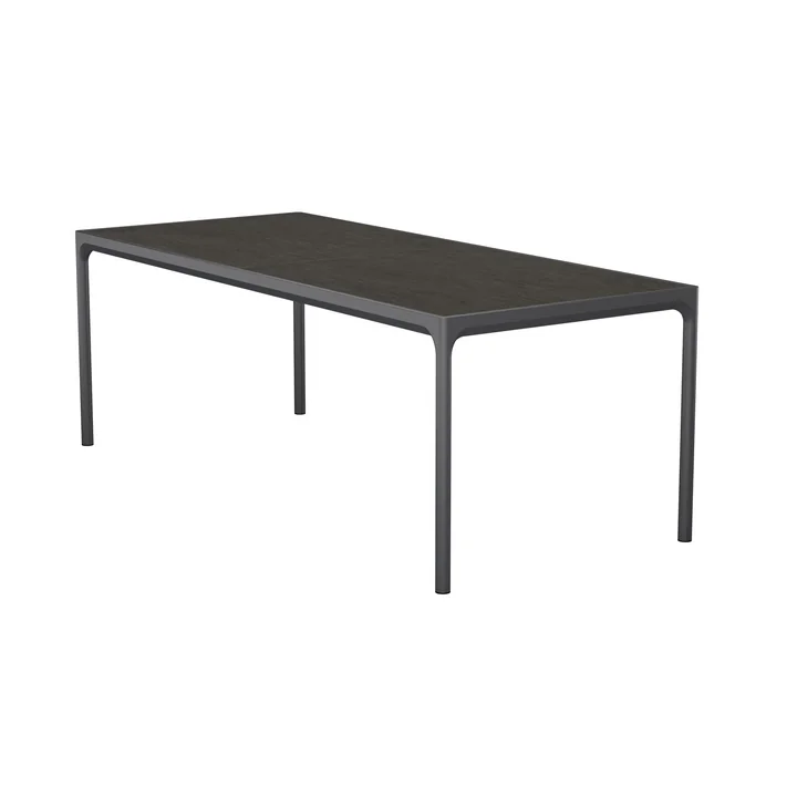 HOUE - FOUR Table Outdoor, 210 x 90 cm, gris foncé / graphite