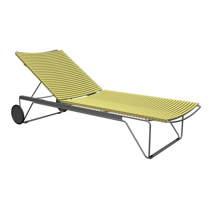 HOUE - CLICK Chaise Longue réglable, lemon zest