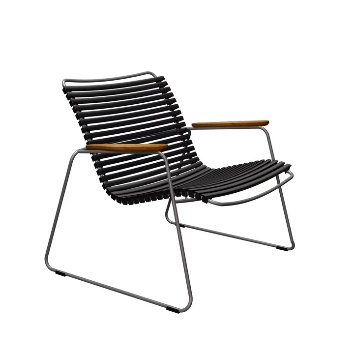 HOUE - CLICK Roomy Outdoor Lounge Chair, noir