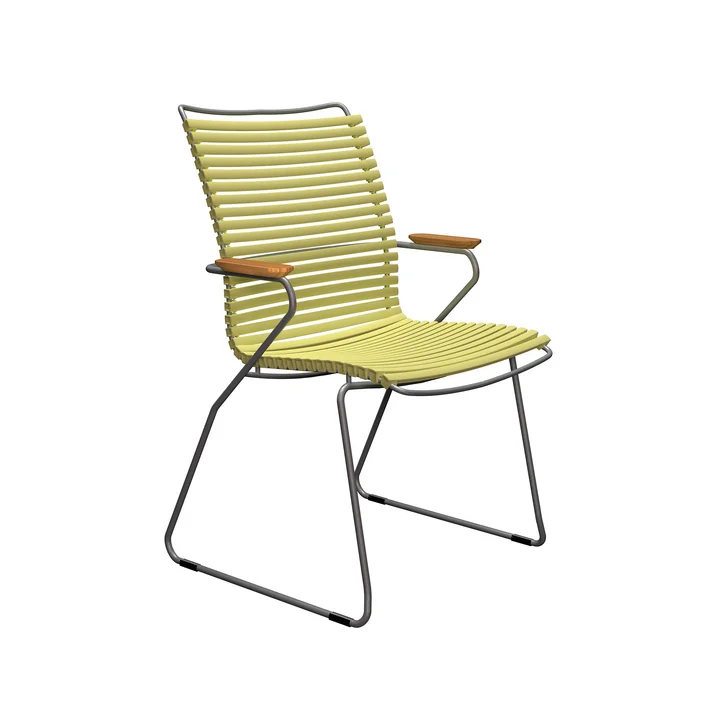 HOUE - CLICK Outdoor Dining fauteuil à haut dossier, lemon zest