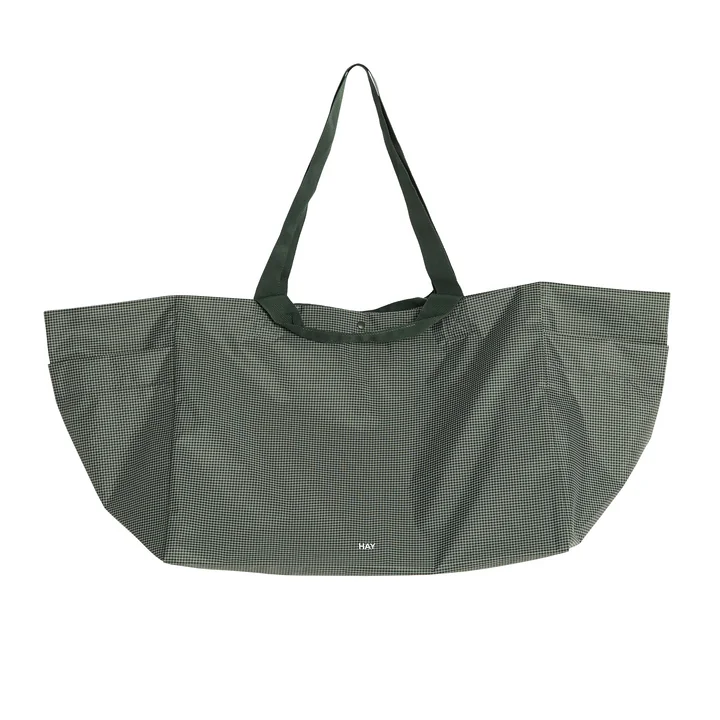 HAY - Grid Weekend Bag L, vert foncé