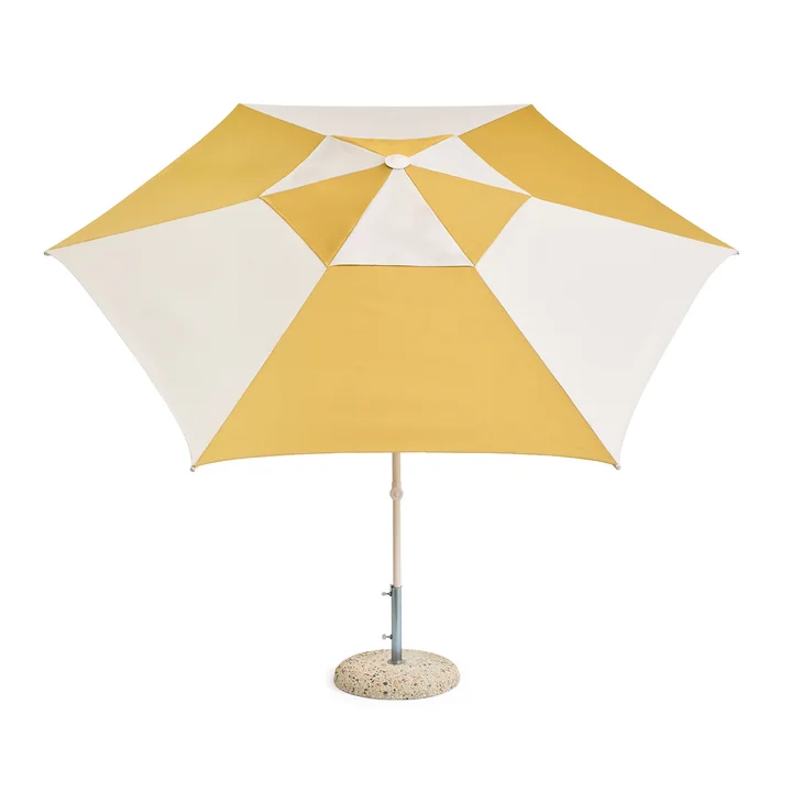 HAY - Terrazza Parasol, hexagonal, Ø 300 cm, blanc cassé / ocre