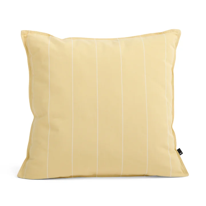 HAY - Terrazza Coussin Outdoor, 60 x 60 cm, rayures fines, jaune