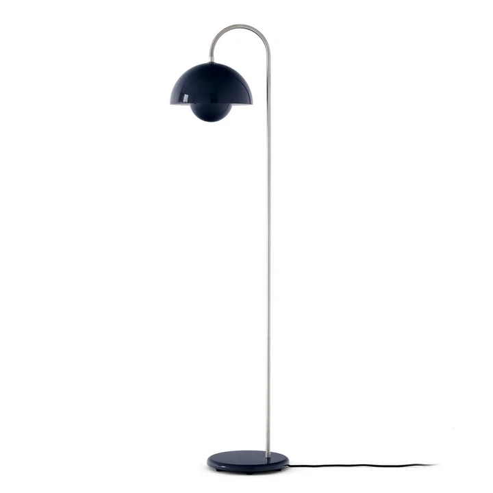 & Tradition - FlowerPot Lampadaire VP12, bleu acier