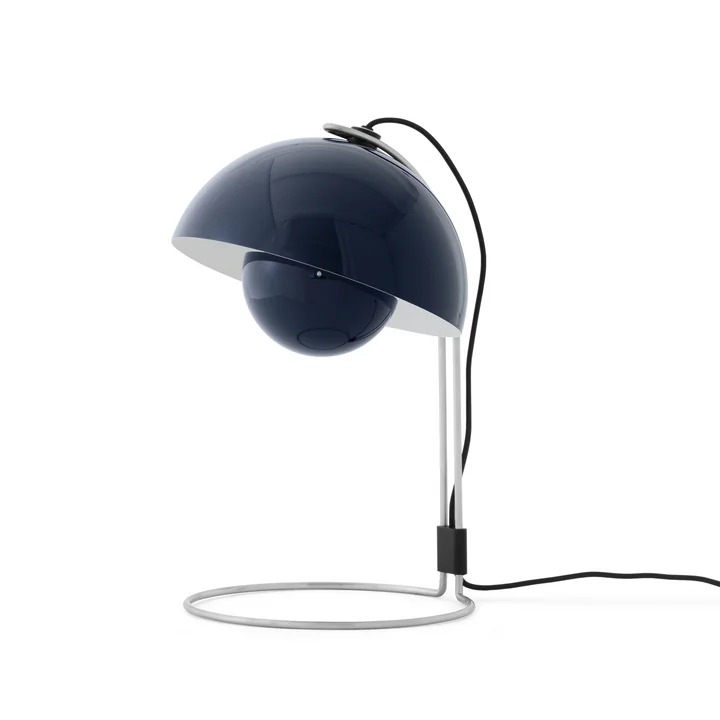 & Tradition - FlowerPot lampe de table VP4, steel blue