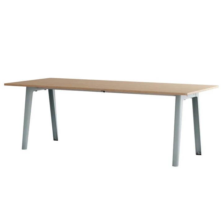 TipToe - NEW MODERN Table de salle à manger 95 x 220 cm, chêne / pale blue