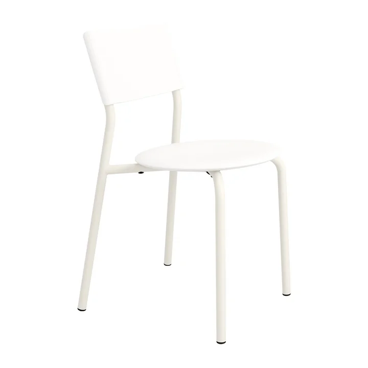 TipToe - Chaise SSDr, plastique recyclé / acier, blanc crème