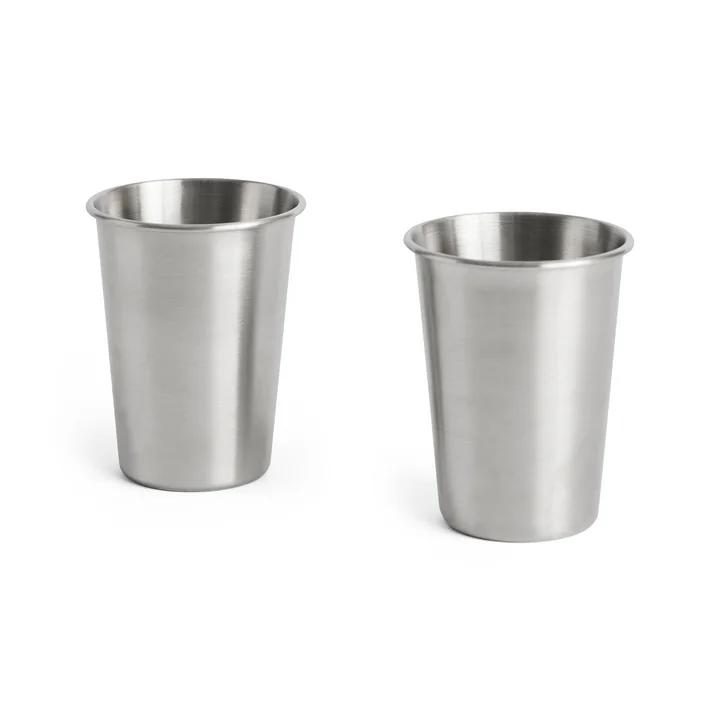 HAY - Outdoor Market Tasse S, acier inoxydable (lot de 2)