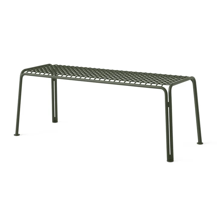 & Tradition - Thorvald SC112 Banc de jardin, 125 x 46 cm, bronze green