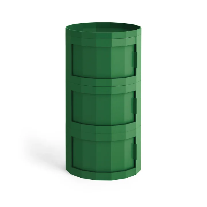 HAY - Facet Cabinet 30 avec pieds et roulettes, spinach green