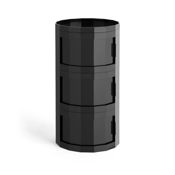 HAY - Facet Cabinet 30 avec pieds et roulettes, anthracite