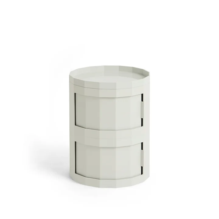 HAY - Facet Cabinet 20 avec pieds et roulettes, misty grey