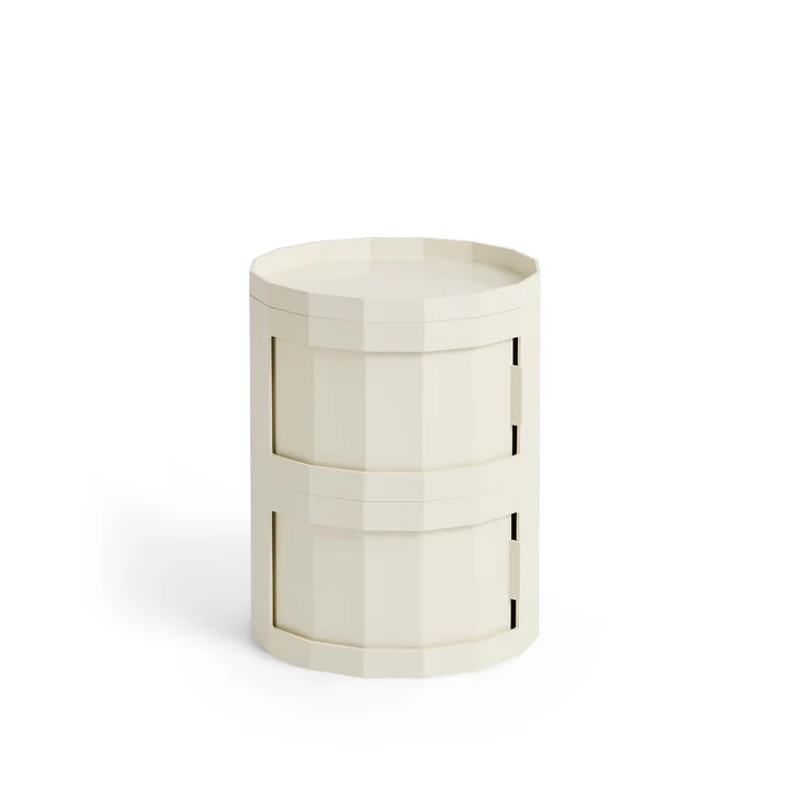 HAY - Facet Cabinet 20 avec pieds et roulettes, eggshell