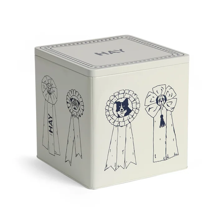 HAY - Dogs boîte de stockage de nourriture L, bleu / blanc