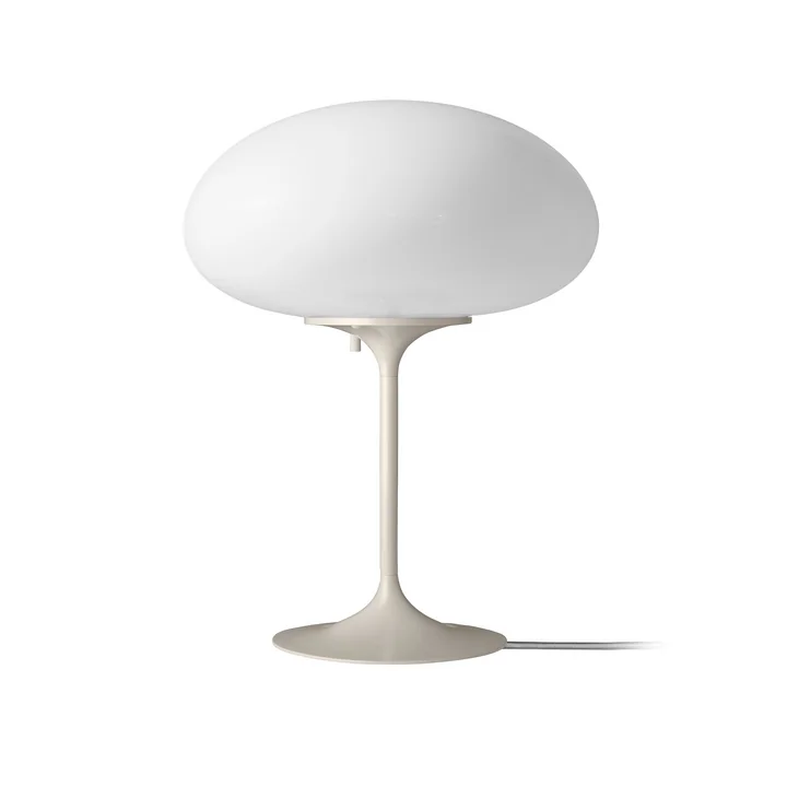 Gubi - Stemlite Lampe de table H 42 cm, pebble grey / opal