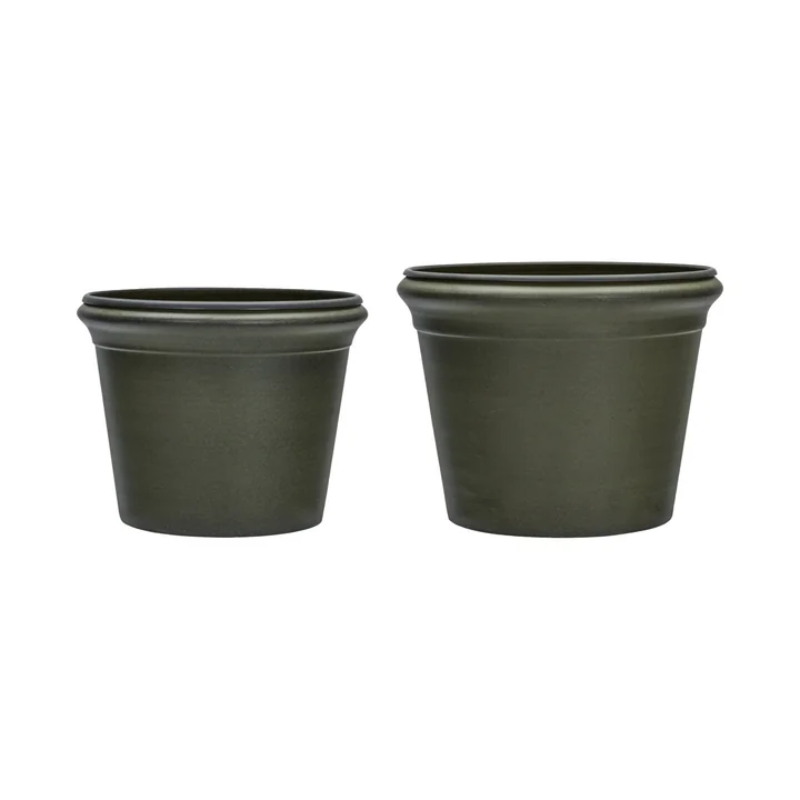 House Doctor - Ivy pot de fleurs, vert (set de 2)