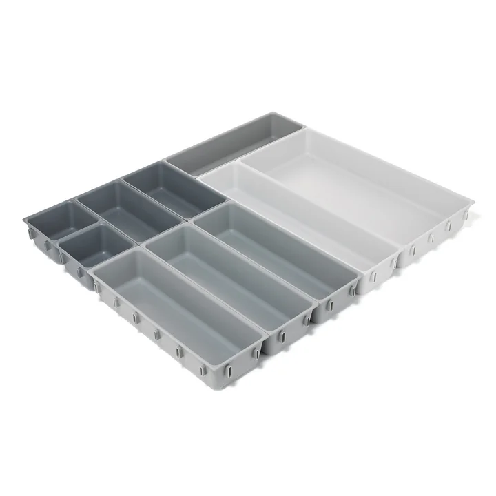 Joseph Joseph - Blox Kit d'organisation pour tiroirs 10 pièces, light stone