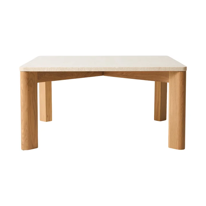 Andersen Furniture - Evoke table basse, 80 x 80 cm, chêne / marbre