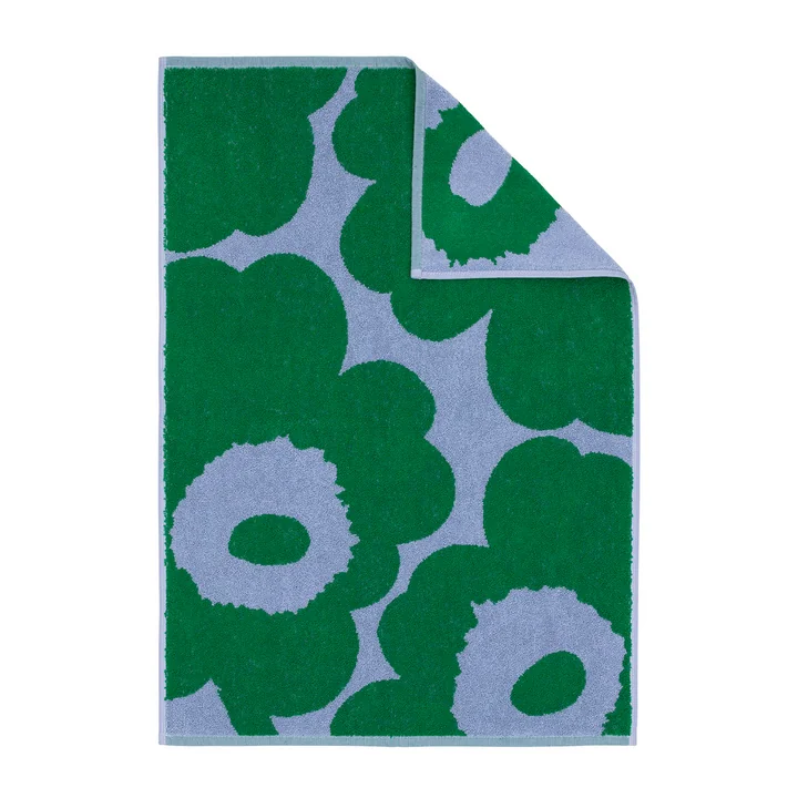 Marimekko - Unikko Serviette 50 x 70 cm, bleu clair / vert