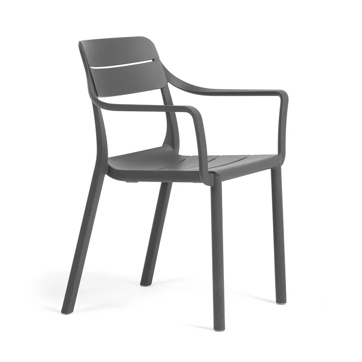 Nardi - Cassia Chaise avec accoudoirs, basalto