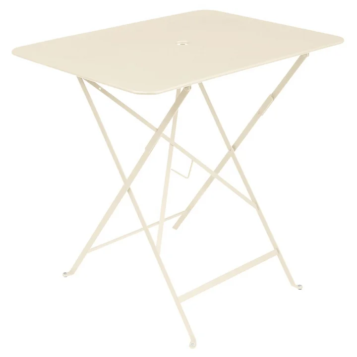 Fermob - Bistro table pliante, rectangulaire, 77 x 57 cm, beige latte