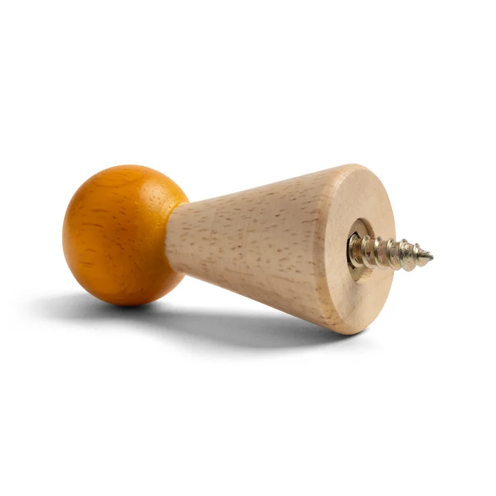 & klevering - Halma Crochet de vestiaire, chêne / orange