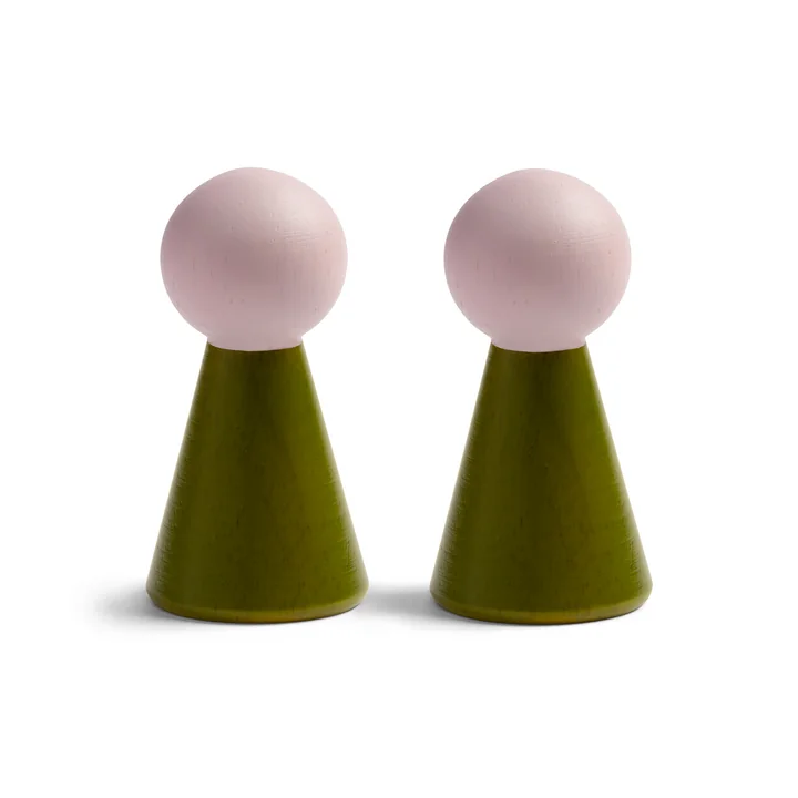 & klevering - Halma Crochets de vestiaire (set de 2), vert / rose