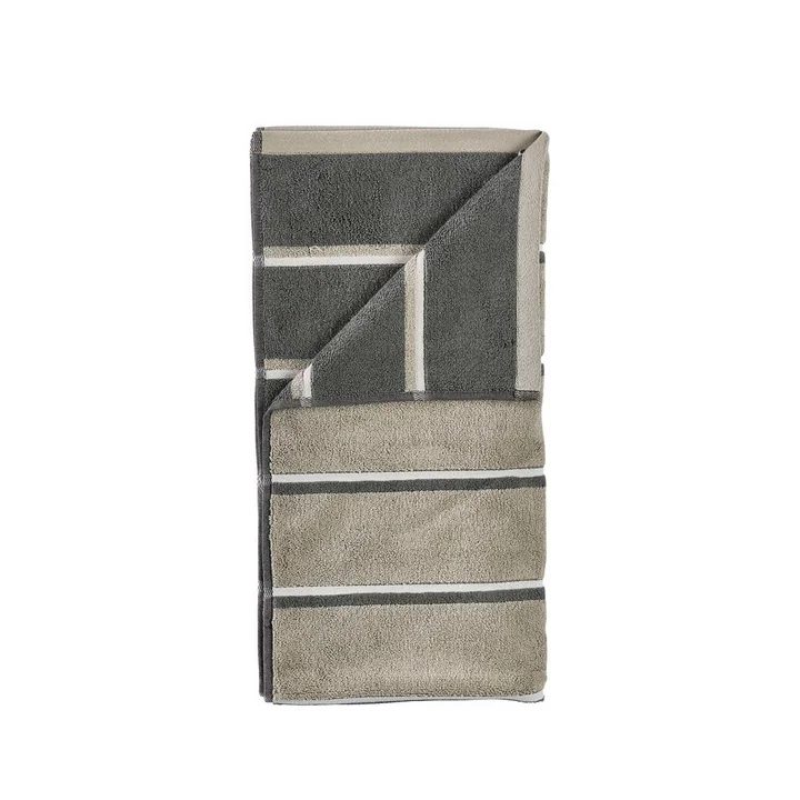 Zone Denmark - Serviette de bain Sauna, 70x140, Eucalypus/vert olive/soft grey