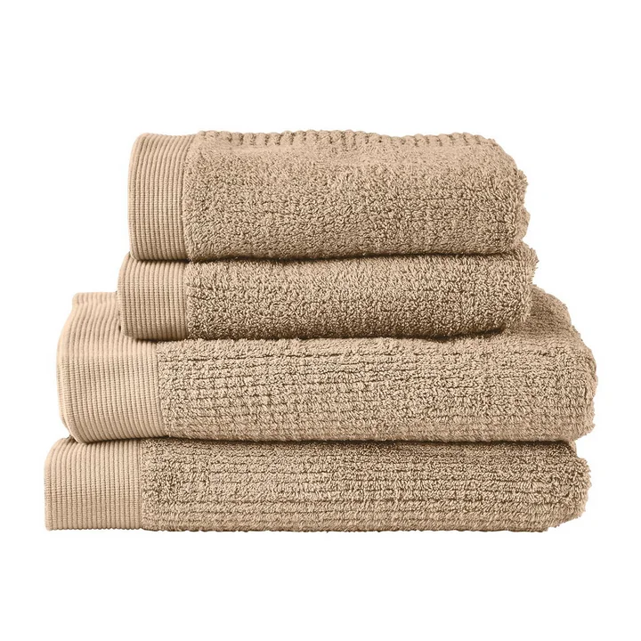 Zone Denmark - Classic Serviette de bain, camel (set de 4)