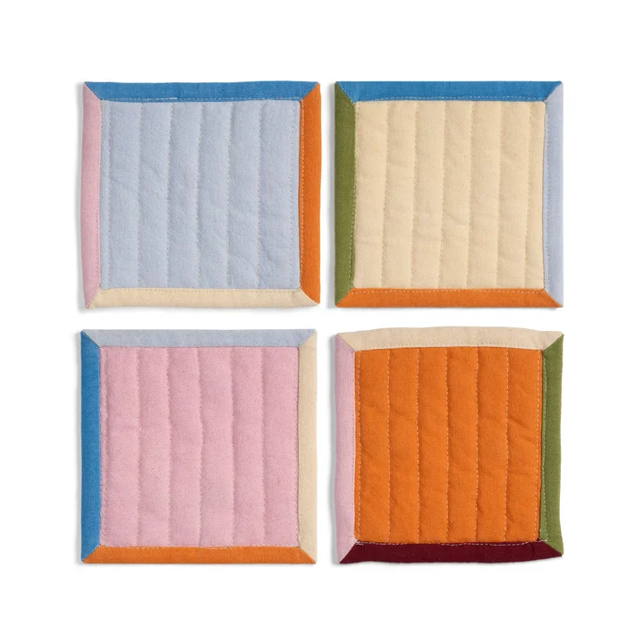 & klevering - Stitch Dessous de verre, 12 x 12 cm (set de 4)