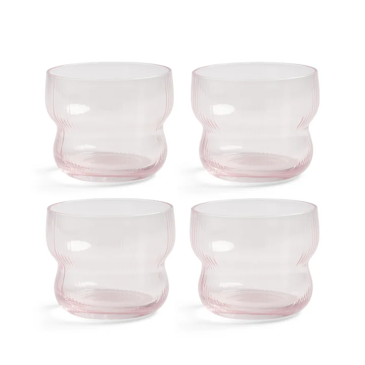 & klevering - Circus Verre 150 ml, rose (set de 4)
