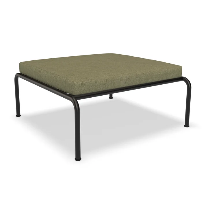 HOUE - AVON Ottoman, noir / feuille