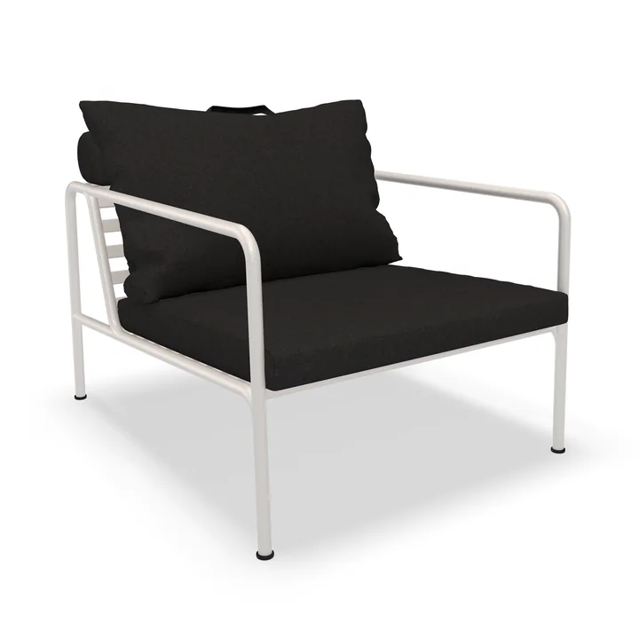 HOUE - AVON Chaise, muted white / charcoal