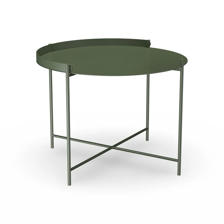 HOUE - EDGE Table d'appoint Ø 62, vert olive