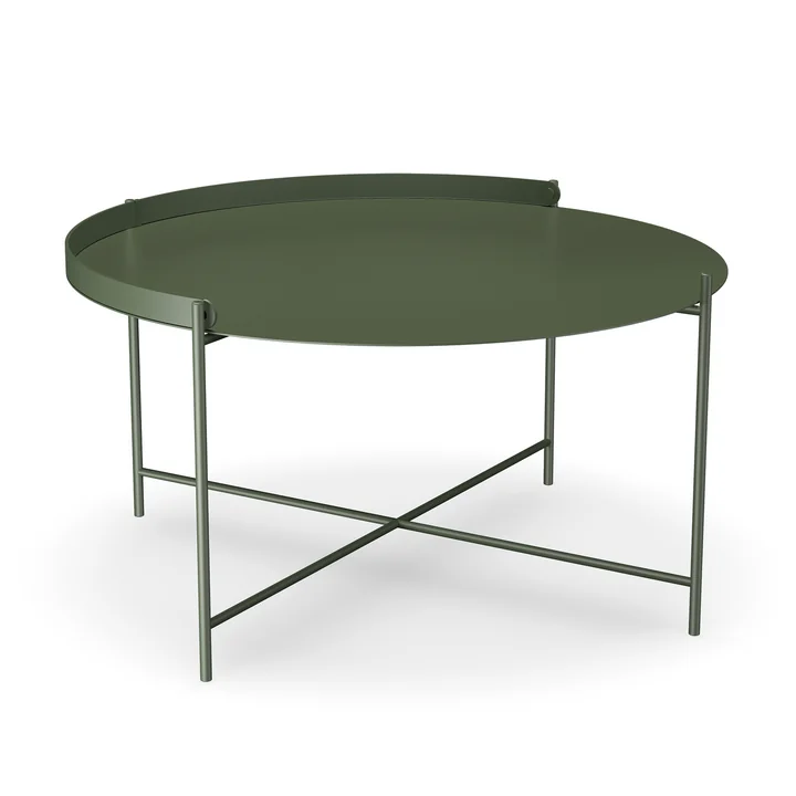HOUE - EDGE Table d'appoint Ø 76, vert olive