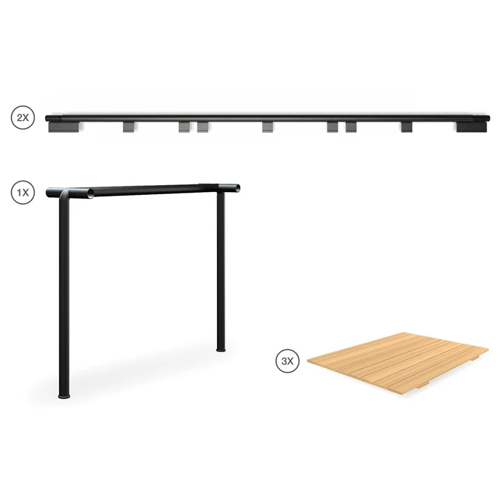 HOUE - AVANTI Infinity Set 3, pin / noir