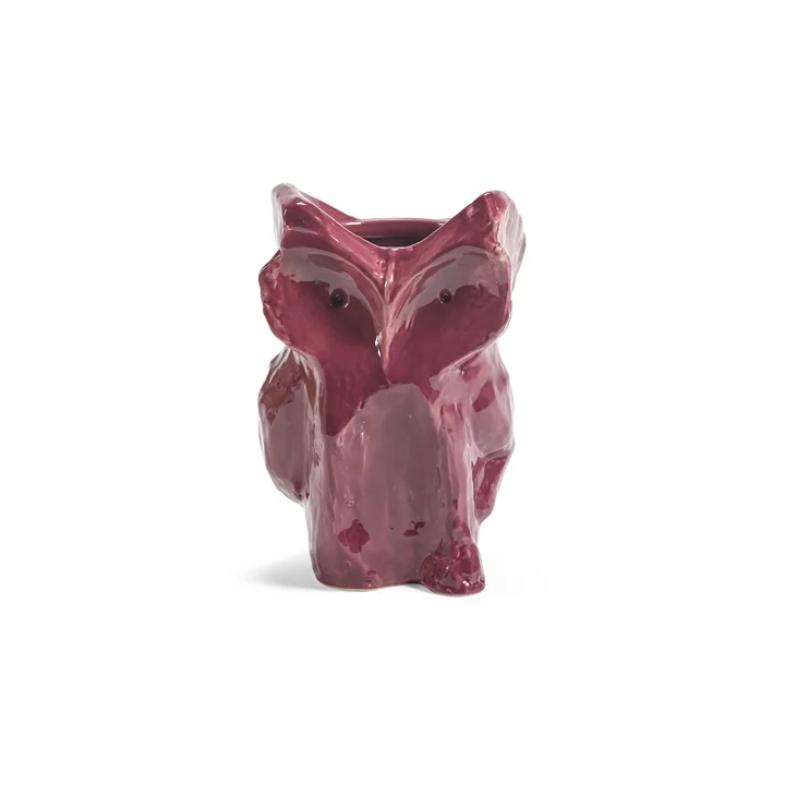 Serax - After Midnight Vase Owl, XS, aubergine